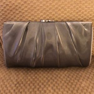 Nina Larry Clutch:  Pewter